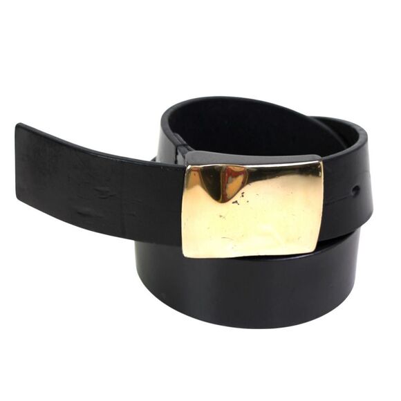 Kenneth Cole SADDLE BLACK REAL LEATHER 1.5"Wd CASUAL DRESS MEN'S BELT Sz 36 (D3 - Picture 1 of 11